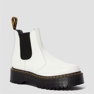 White Platform Doc Martens Chelsea Boot US 9 Eu 41